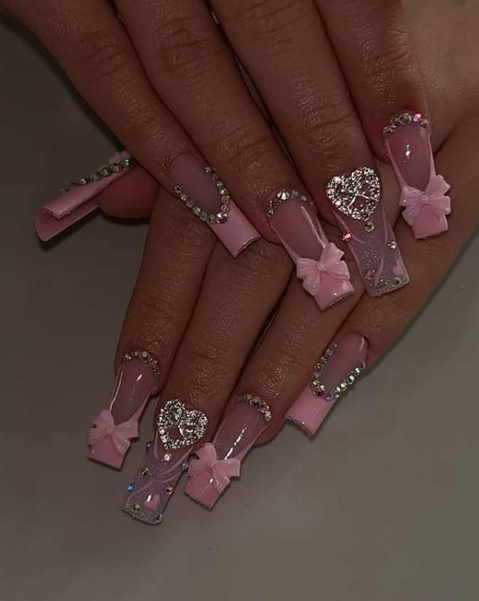 Fancy Rhinestone Nail Designs 20+ Nail Designs with Rhinestones - Fashion and Curls